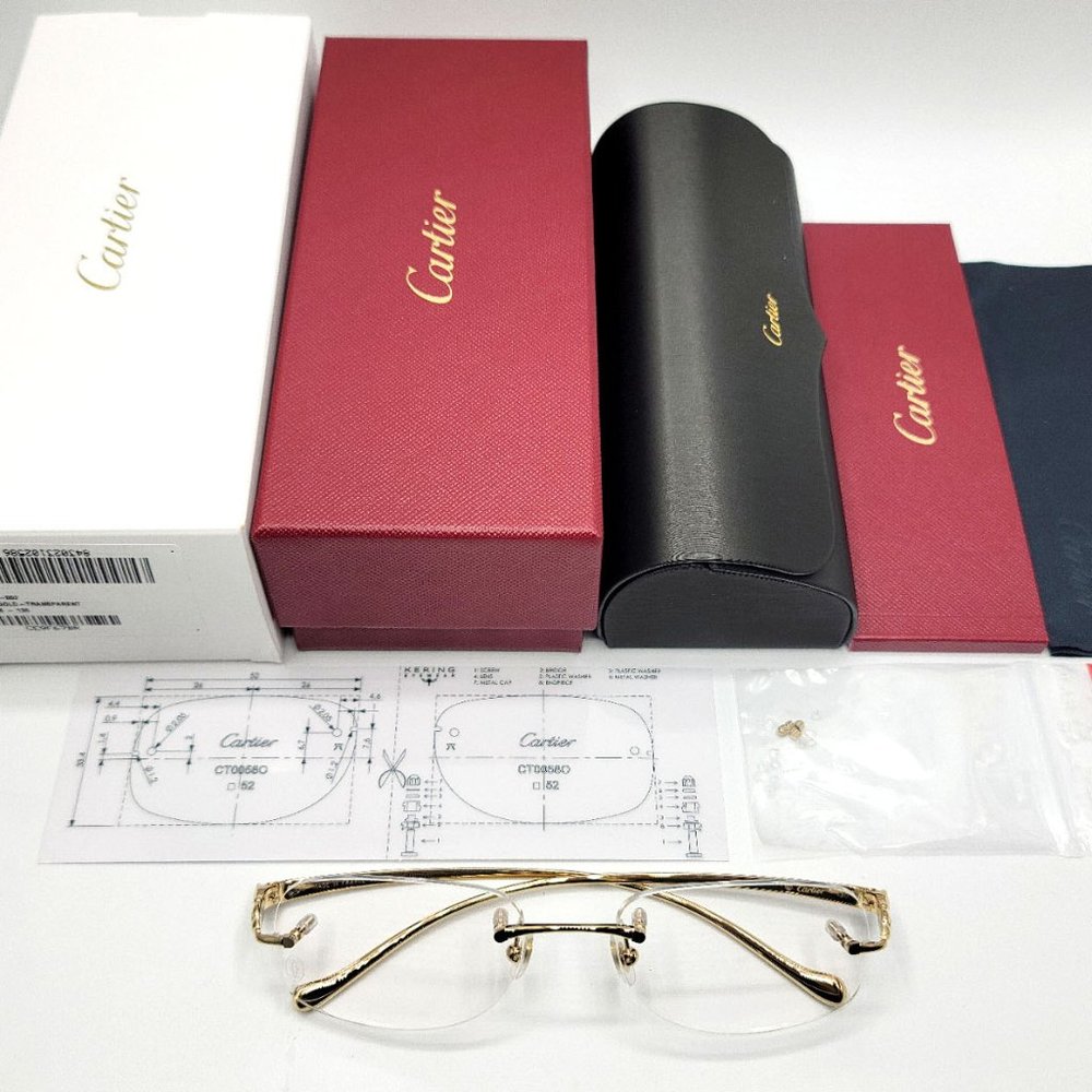NEW! Cartier Panther De Gold Glasses CT00580